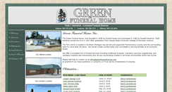 Desktop Screenshot of greenfuneralhomes.com